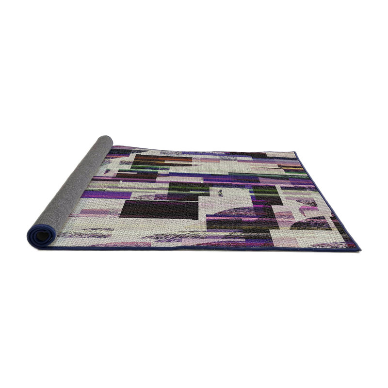 Gris Tapis décoratif, Rond 6 pi