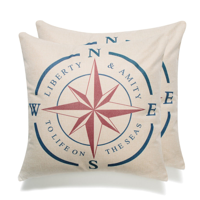 Anele Linen Throw Pillow, Polyester/Polyfill