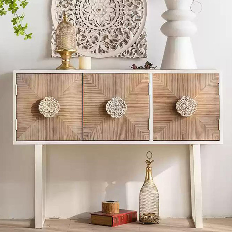 Armoire décorative en bois massif