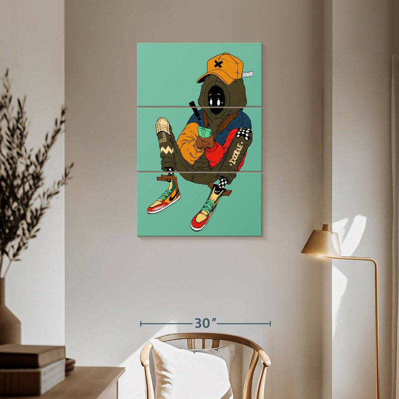 Ian, 57" H x 36" W