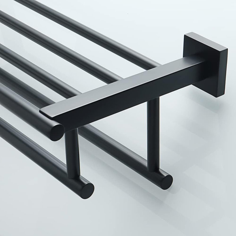 Wall Towel Rack, Black