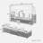 4 Pieces Uv-proof Resin Wicker Patio Sofa Set Included A 4-seat Sofa, 2 Ottomans, A Lifting Table, Retractable Canopy, Cushions And Adjustable Backrest-926119314