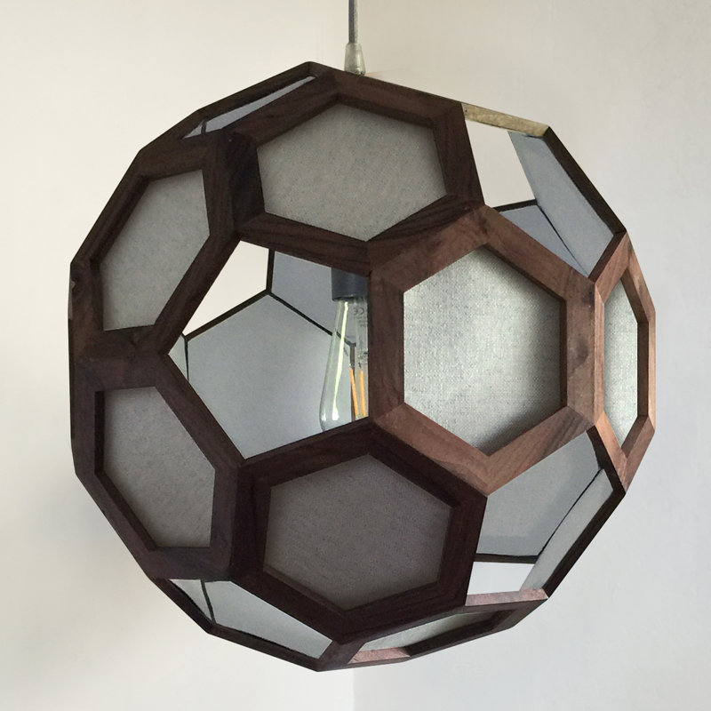 Chevalier 1 - Light Oil Pendant, Walnut/White