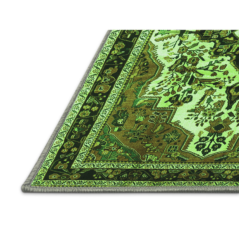 Tapis verts lavables à la machine Morilus Traditional 1274, Rectangle 7 pi x 9 pi