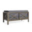 Ensemble 2 pièces de banc d'angle et de table basse en bois d'acacia gris foncé Brava-129224207-129224209-129224210-129224211-129224212
