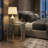 Roddy Glass Top End Table