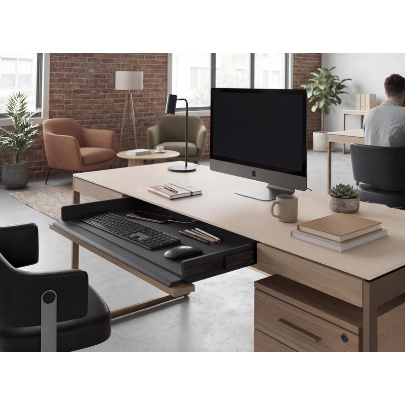Bureau Sequel Studio - 6601, Chêne néo / bronze