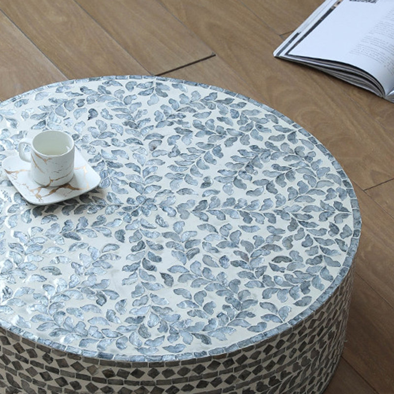 Table basse en bois de style français, Noir