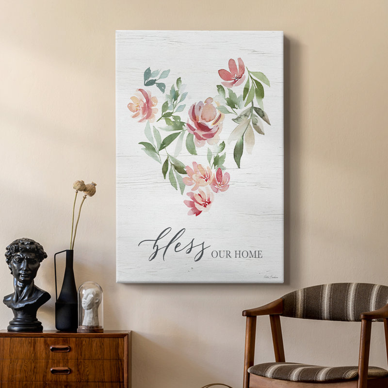 Cœur floral paradisiaque - galerie Cavas sur mesure, H 18 po x l 12 po