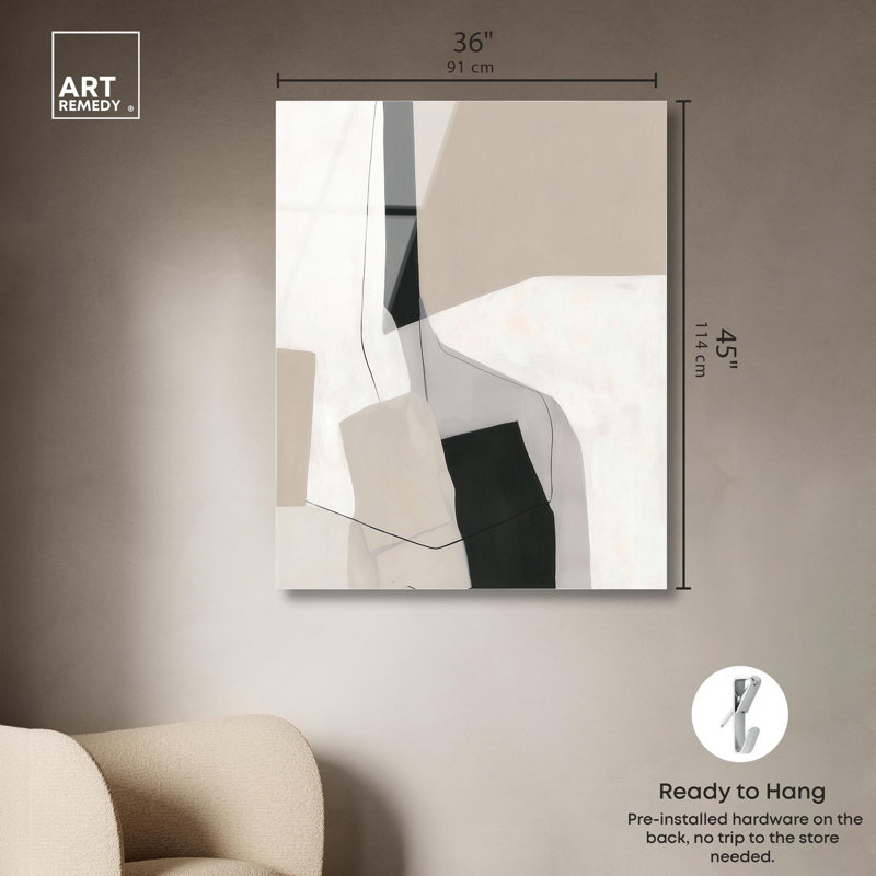 Impression sur toile «Strirap Down I» par Art Remedy, H 45 po x l 36 po