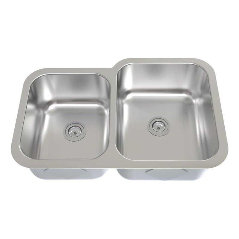 Évier de cuisine à double cuve encastrable l 32 po x l 20,5 po