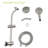 4.7" Rain Showerhead And 8 Hand Shower Package, Stainless Steel Hose, Adjustable Angle Holder, Slide Bar, Brushed Nickel Multi Function - Showerhead, Shower,-118625398