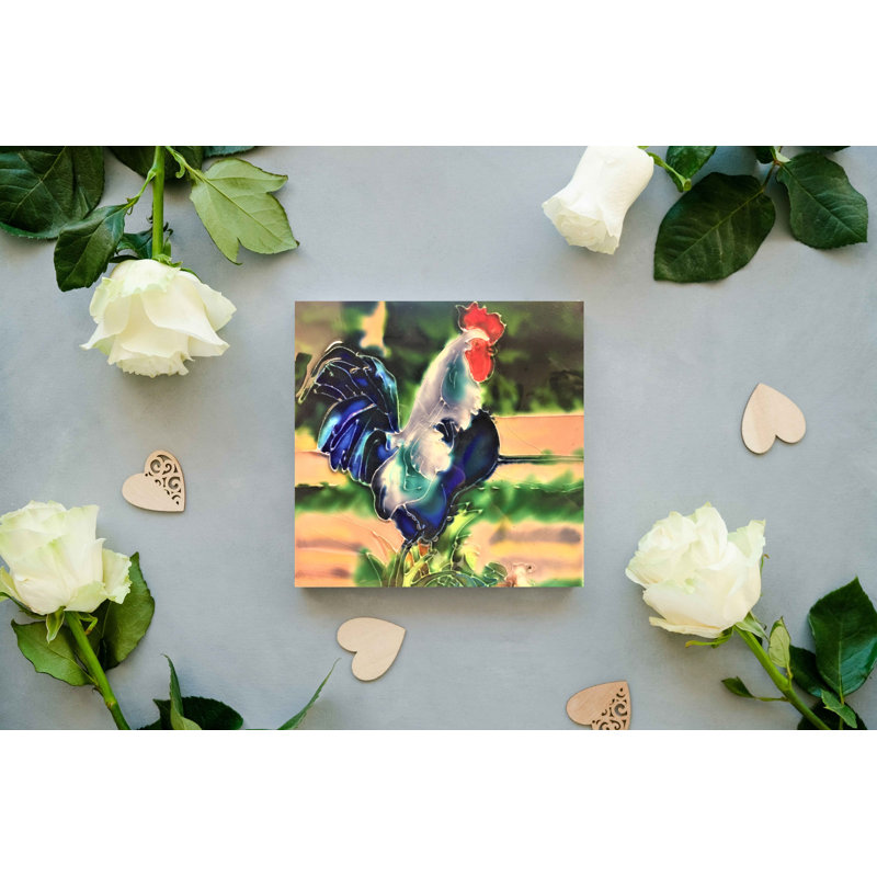 Sous-verre 6 x 6 po Blue Rooster