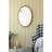 Charming Oval Wall Mirror With Sturdy Wood Frame, Enhancing Room Aesthetics And Brightening Spaces