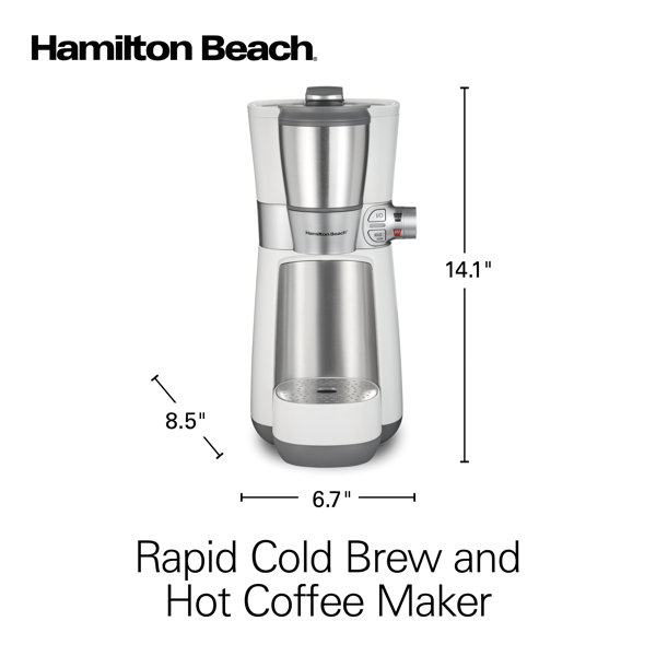 Hamilton Beach 16 Oz. Convenient Craft Rapid Cold Brew and Hot