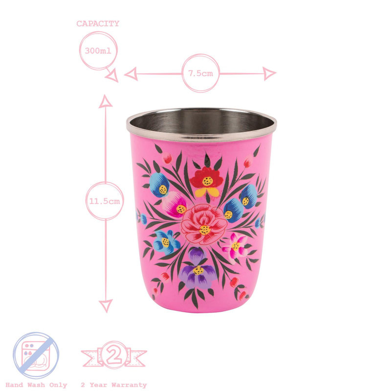  Picnic Tumblers, Raspberry, 300 ml.