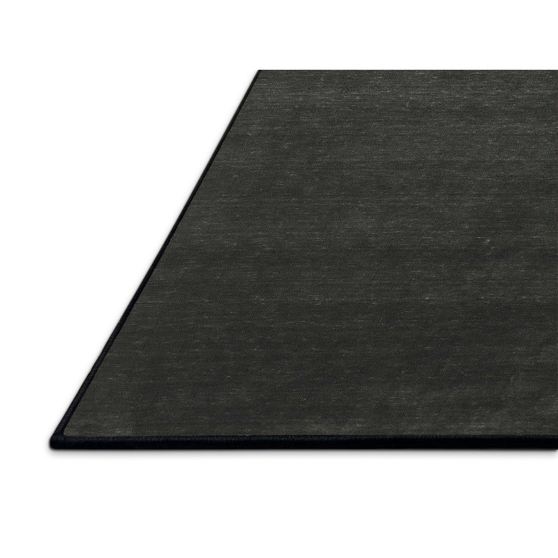 Tapis contemporain noir, Rectangle 7 pi x 9 pi