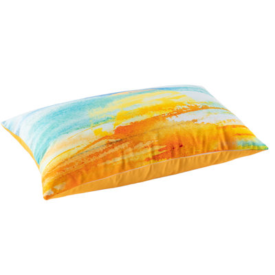 Ocean Breeze Outdoor Lumbar Toss Cushion