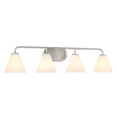  Falbo 4-Light Bathroom Vanity Light in Satin Nickel