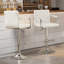Ensemble de tabourets de bar pour 4, chaises de bar réglables avec accoudoirs, similicuir, pivotant à 360 °, tabourets à gaz pour cuisine-374075576-401989265
