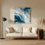 Paysage abstrait 27, art mural gris en métal-455881825