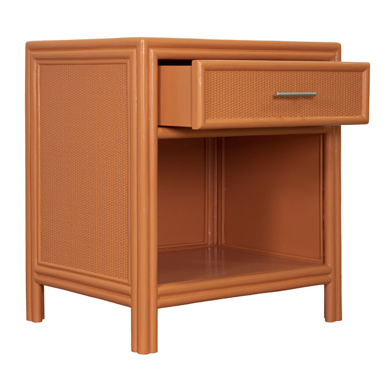 Aruba 1 - Drawer Nightstand, Citrus Orange