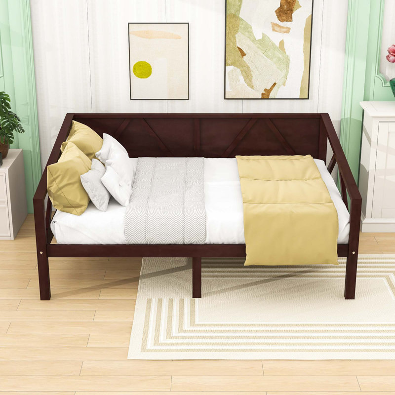 Daybed with Wood Slat Support, Espresso, Full