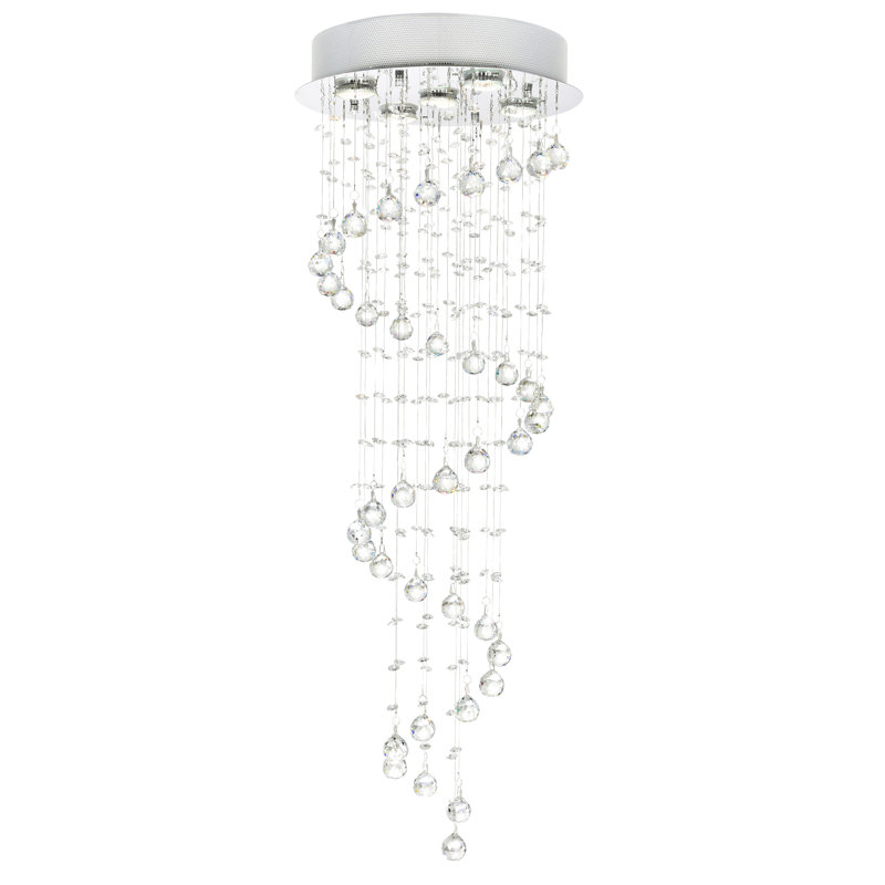 Plafonnier encastré de style lustre 14 po 5 lumières Lakefield