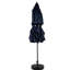 Parasol automatique à 3 niveaux 10 pi pour cour - Bleu marine. Cadre en aluminium, auvent 100%, - pas 8 nervures en acier près de la piscine, --1519464904