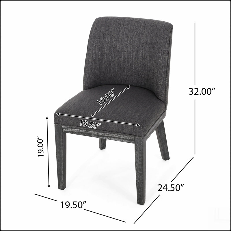 Chaise de salle à manger, Gris anthracite