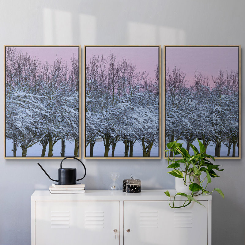 Winter's Beauty, 3 pièces, H 40 po x l 78 po x P 2 po, Naturel