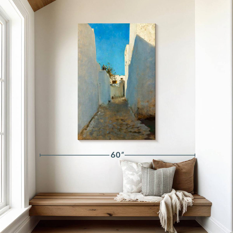 Scène de rue marocaine, Sireci 1879-1880, H 45 po x l 30 po