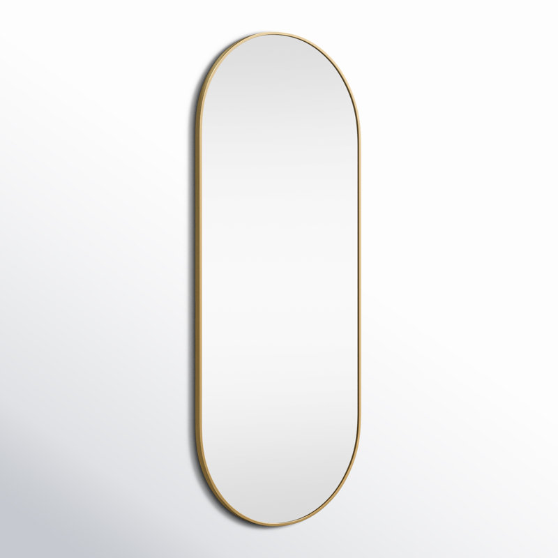 Miroir mural Elington, 60 po x 24 po , Laiton