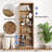 6-Tier Fixed Shelf Bookcase, 75" Tall Heavy-Duty Storage with Tip-Resistant Design-444976180