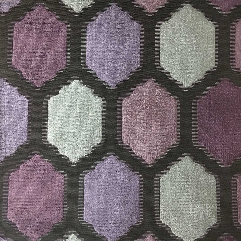 Mallorca-Seymour Cut Velvet Upholstery Fabric, Fig