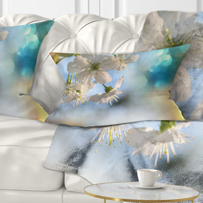 Coussin lombaire en fleur d’arbre à fleurs