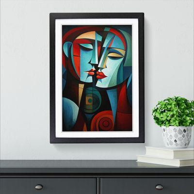 Lovers Cubism No.2 - Framed Print