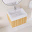 Meuble-lavabo simple 24 po avec plateau intégré en résine blanche 24 po-367758694