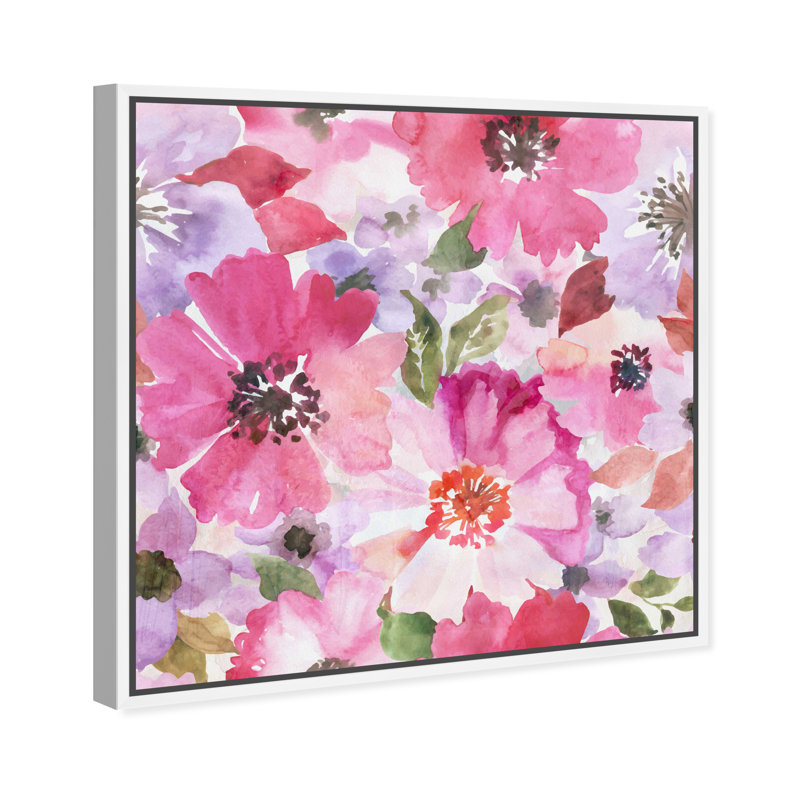 Morning Blossoms Canvas Floral & Botanical Print by Oliver Gal, 31"H x 31"W, White Frame