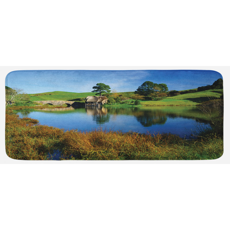 Rustic Polyester Kitchen Mat