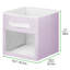 Cube de rangement pour chambre de bébé en tissu avec fenêtre avant mDesign-363231745-363231748