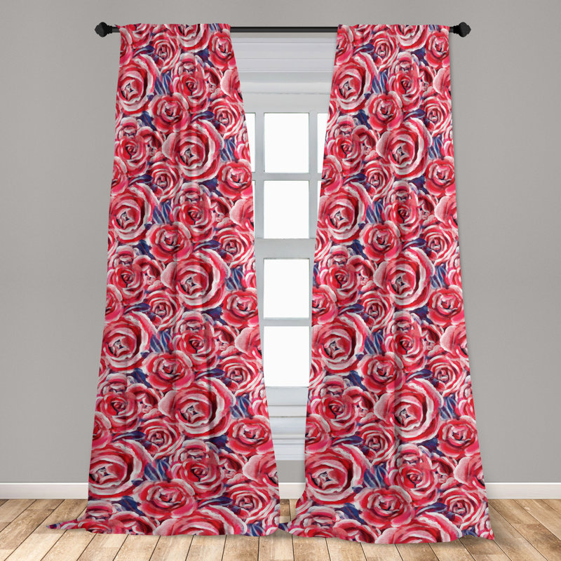 Semi Sheer Curtain Pair, 28" W x 63" L