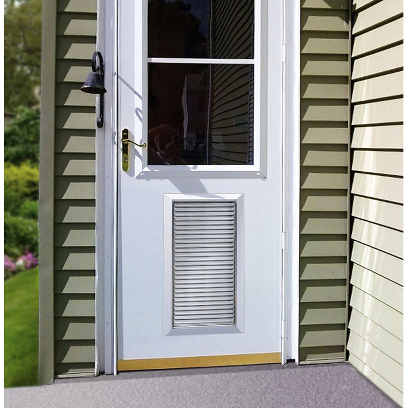 Small Aluminum Frame Pet Door with Magnetic Lock