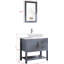 Meuble-lavabo simple 18,59 po avec plateau en bois manufacturé Graclyn