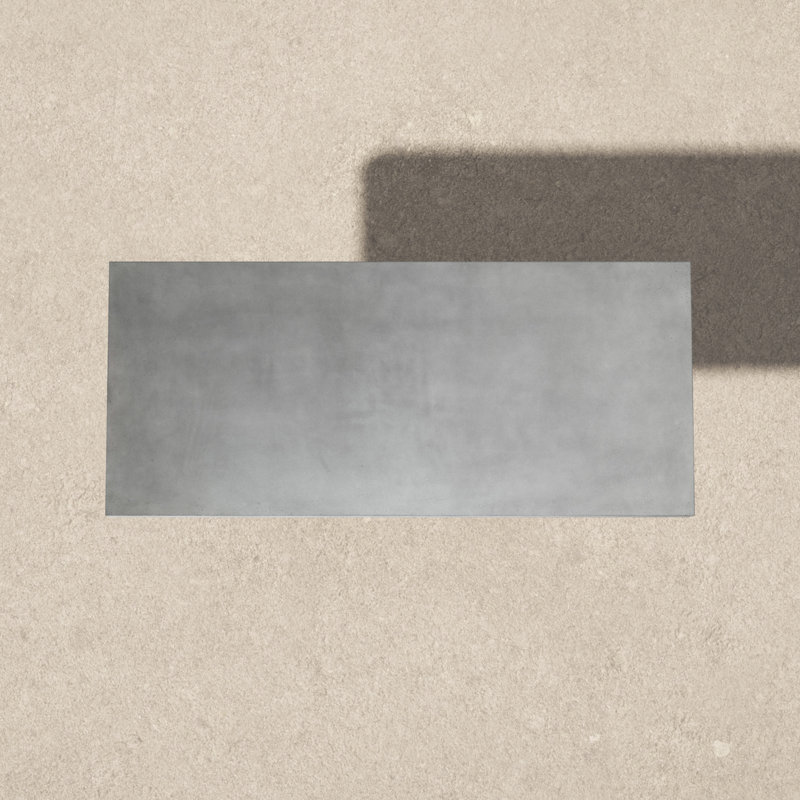 Gray Concrete Rectangular Outdoor Bar Table