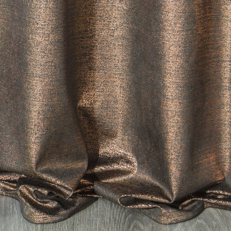 Cima Blackout Curtains Single Panel, Black