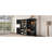 Versatile Black Hall Cabinet For Living Areas, Left And Right Units With Hanging Storage, Round Corner Protection Split Different Rooms, Ample Corners-1295410256