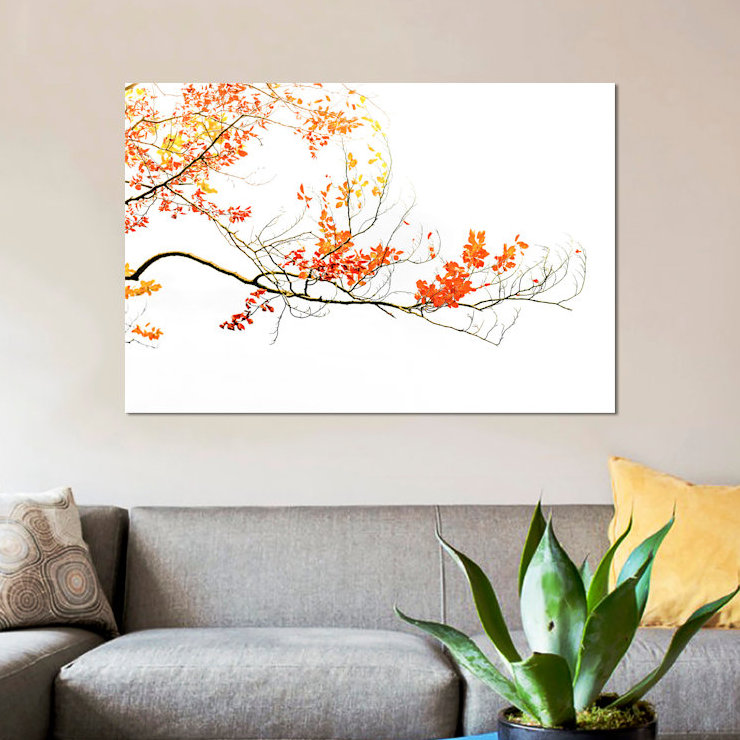 « délicat automne », reproduction de photo sur toile, H 8 po x l 12 po x P 0,75 po