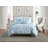 Floral Pintuck 3PC Comforter Set, Soft Microfiber, Pastel Colors, Lightweight Bedding Set-689213255-689213276