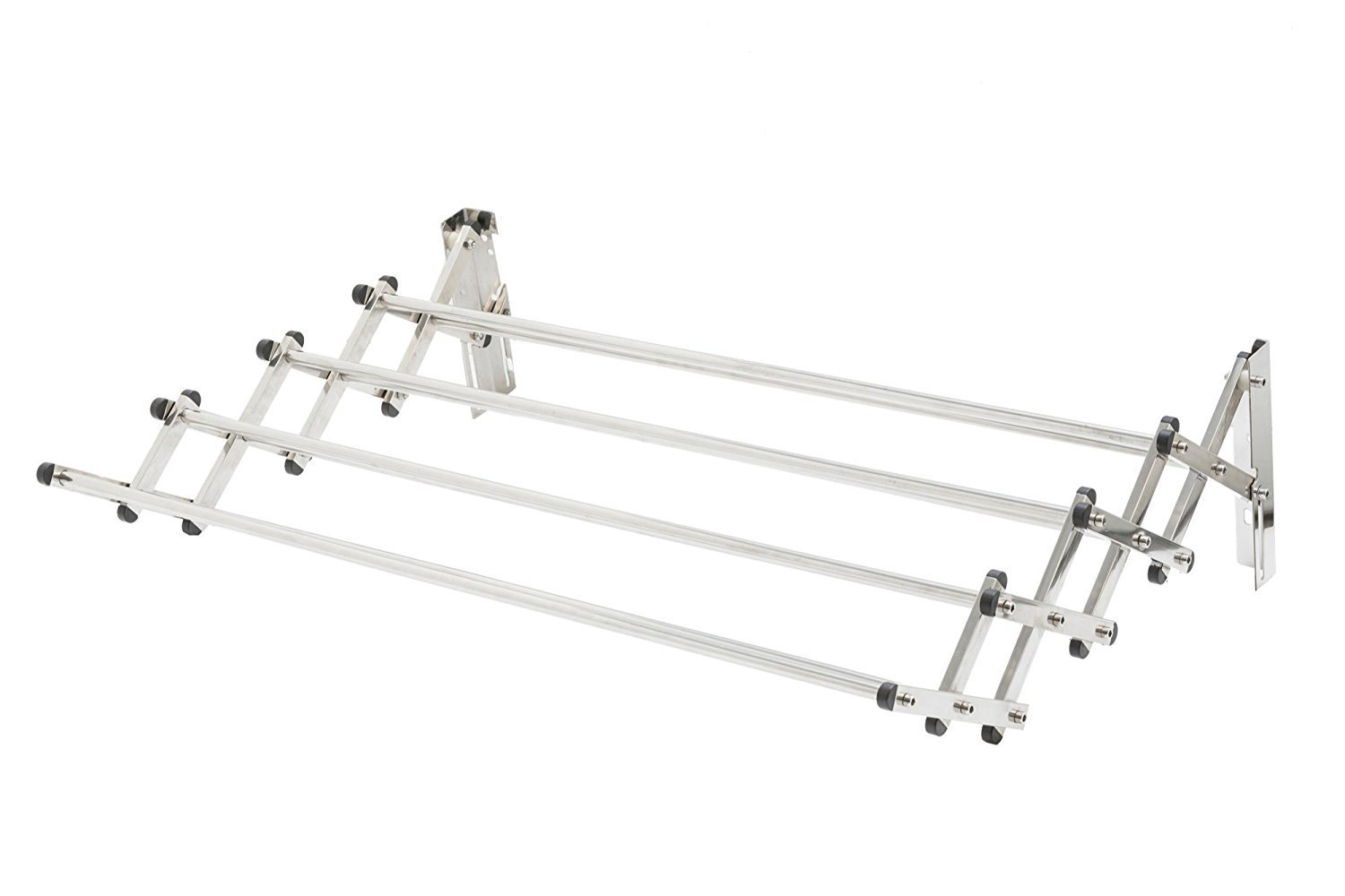 Wendes Kem Metal Foldable WallMounted Drying Rack Wayfair